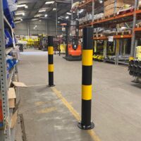 Black & Yellow Bollard 60mm