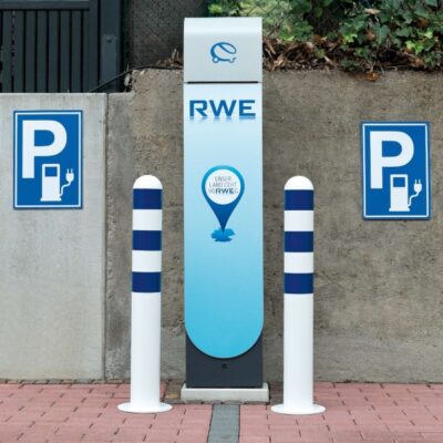 EV charging protection bollards