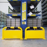 BLACK BULL Protection Guard with Under-run Protection - Indoor Use - 600 x 1,000mm - Yellow/Black