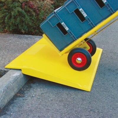 Wheel stops and kerb ramps