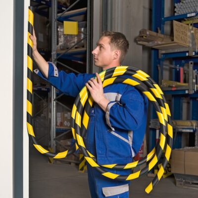 TRAFFIC-LINE Push-Fit Protection - RECTANGLE 25/30/8 - 5,000mm Long - Yellow/Black