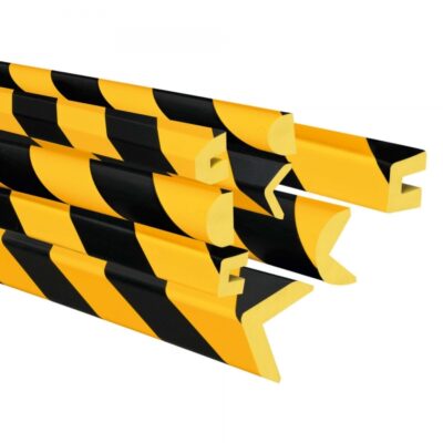TRAFFIC-LINE Push-Fit Protection - U PROFILE 30/25/8 - 1,000mm Long - Yellow/Black