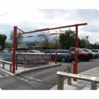 Galvanised & Colour c/w catchpost - Swing Height Restrictor