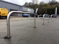 Stainless Steel Grade 304 Bolt Down Hooped Perimeter Barrier - 60mm Diameter