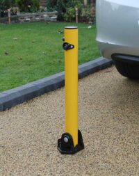 folding parking posts
