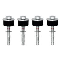 Through-Bolt FLEX - M12/110 with Rubber Buffer (40mm) - Set of 4
