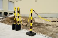 GUARDA-Flex Plastic Folding Post - Yellow/Black
