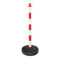 GUARDA Chain Post - Red/White - Fillable Round Base