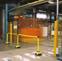 TRAFFIC-LINE Hi-Vis Belt Post - Yellow Post Yellow Belt
