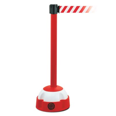 TRAFFIC-LINE Hi-Vis Belt Post - Red Post Red/White Belt