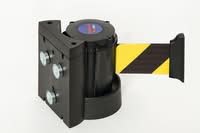 TRAFFIC-LINE Magnetic Wall Mounted Belt Barrier - Case Black Yellow/Black Belt