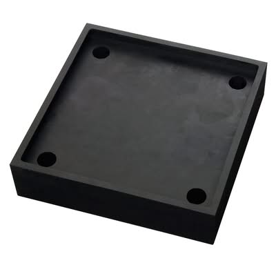 BLACK BULL HD FLEX Impact Protection Railing System - Shock Absorber Pads - 50 x 200 x 200mm Black