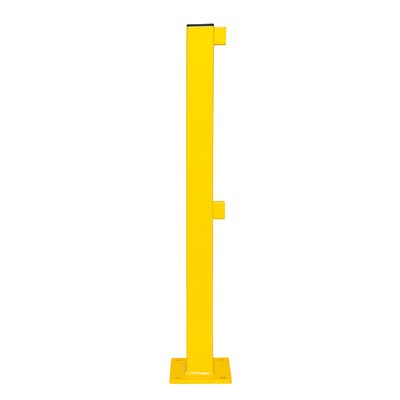 BLACK BULL MD Railing System - End Post 1,000mmH - Indoor Use - Powder Coated - Yellow