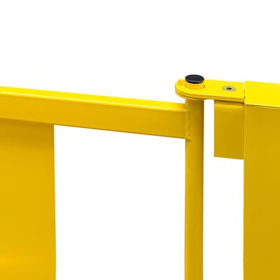 BLACK BULL Railing System Gate MD - 835 x 475mm - Indoor Use - Yellow - Manual Closing