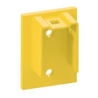 BLACK BULL HD Impact Protection Railing System - Wall Plate for Rails - Yellow