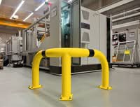 BLACK BULL Corner Protection Guard XL - Indoor Use - 600 x 900 x 900mm - Yellow/Black