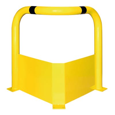BLACK BULL Corner Protection Guard XL with Under-run Protection - Indoor Use - 1,200 x 900 x 900mm - Yellow/Black