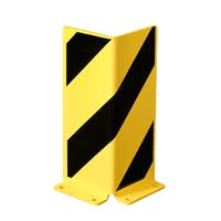 BLACK BULL Pallet Rack End Frame Protectors - Right-Angle ProfileH Gauge