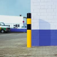 BLACK BULL Heavy Duty Bollard Type L - Outdoor UseØ x 1,600mmH (400 U/Grnd.) - Sub-Surface Fix - Hot Dip Galvanised + Powder Coated