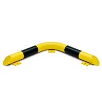 BLACK BULL Corner Collision Protection Bar - Indoor Use - 86 x 638 x 638mm - Yellow/Black