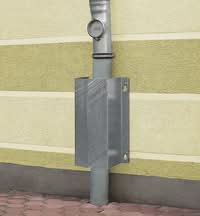 TRAFFIC-LINE Wall Mounted Cable/Hose Protector - Outdoor Use - 300 x 292 x 230mm - Hot Dip Galvanised Finish
