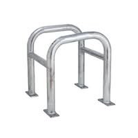 TRAFFIC-LINE Column Protector - Outdoor Use - Outer Dims. 600 x 520 x 520mm - Inner Dims. 400 x 400mm - Hot Dip Galvanised Finish