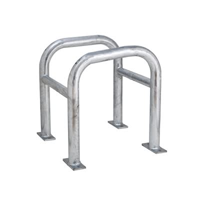 TRAFFIC-LINE Column Protector - Outdoor Use - Outer Dims. 600 x 520 x 520mm - Inner Dims. 400 x 400mm - Hot Dip Galvanised Finish