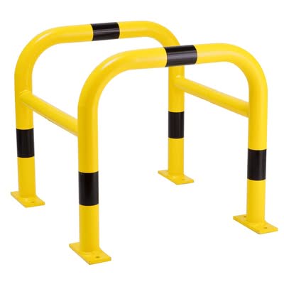 TRAFFIC-LINE Column Protector - Indoor Use - Outer Dims. 600 x 620 x 620mm - Inner Dims. 500 x 500mm - Powder Coated - Yellow/Black