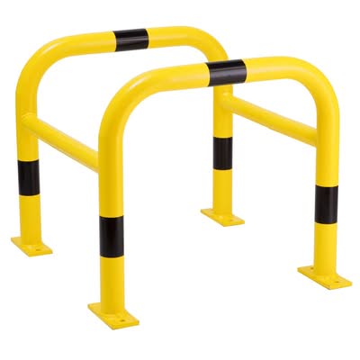 TRAFFIC-LINE Column Protector - Indoor Use - Outer Dims. 600 x 720 x 720mm - Inner Dims. 600 x 600mm - Powder Coated - Yellow/Black
