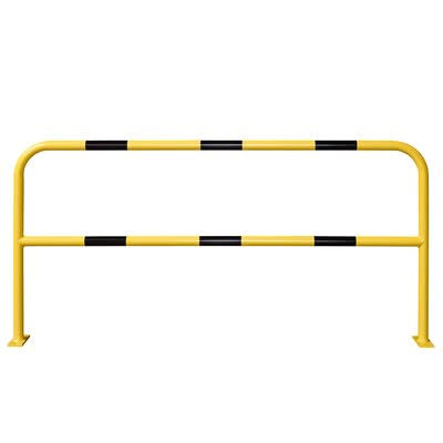 TRAFFIC-LINE Steel Hoop Guard - Indoor Use - 1,000 x 2,000mmL - Powder Coated - Surface Fix - Yellow/Black