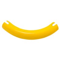 BLACK BULL Low Level Barrier ECO - Indoor Use - Corner Rail - Powder Coated - Yellow