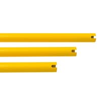 BLACK BULL Low Level Barrier ECO - Indoor Use - Lateral Rail 1,000mmL - Powder Coated - Yellow