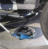 VISION Inspection/Security Portable Mirrors - Castor Type - 450mmØ - Extendable Handle