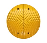 TOPSTOPer Speed Reduction Bumps - 500mm Ø x 70mmH - Fixings Included - Yellow