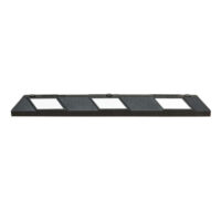 Park-AID Wheel Stop - 1,200mmL - Black/White - Complete with fixings