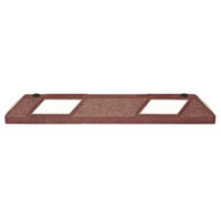 Park-AID Wheel Stop - 900mmL - Brick-Red/White - Complete with fixings
