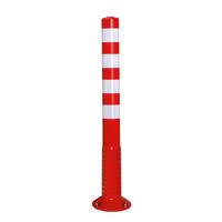 TRAFFIC-LINE FLEX-back Traffic Posts - 80mm Ø x 1,000mmH - Complete with 200mm Ø Base