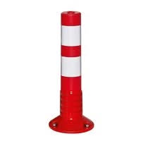 TRAFFIC-LINE FLEX-back Traffic Posts - 80mm Ø x 460mmH - Complete with 200mm Ø Base