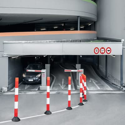 TRAFFIC-LINE Flexible Post Off-Highway - 1,000mmH - Reflective Sleeve - Red/White - No Base