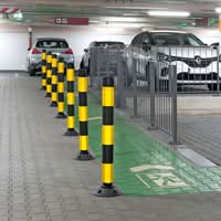 TRAFFIC-LINE Flexible Post Off-Highway - 1,000mmH - Reflective Sleeve - Yellow/Black - No Base