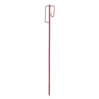 TRAFFIC-LINE Barrier Tape Stands - Steel - 14mm Ø x 1200mmH - Red Finish