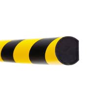 TRAFFIC-LINE Surface Protection - SEMI-CIRCULAR 32/40/32 - Magnetic - 1,000mm Long - Yellow/Black
