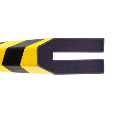 TRAFFIC-LINE Push-Fit Protection - TRAPEZE 40/80/8 - 1,000mm Long - Yellow/Black
