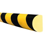 TRAFFIC-LINE Surface Protection - SEMI-CIRCULAR 32/40/32 - Self-Adhesive - 5,000mm Long - Yellow/Black