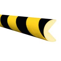 TRAFFIC-LINE Edge Protection - SEMI-CIRCULAR 40/40 - Self-Adhesive - 5,000mm Long - Yellow/Black