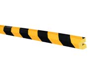 TRAFFIC-LINE Push-Fit Protection - TRAPEZE 40/36/8 - 1,000mm Long - Yellow/Black