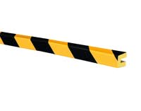 TRAFFIC-LINE Push-Fit Protection - U PROFILE 30/25/8 - 1,000mm Long - Yellow/Black